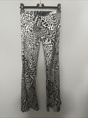 Caramella Black & White Mixed Animal Print Pants